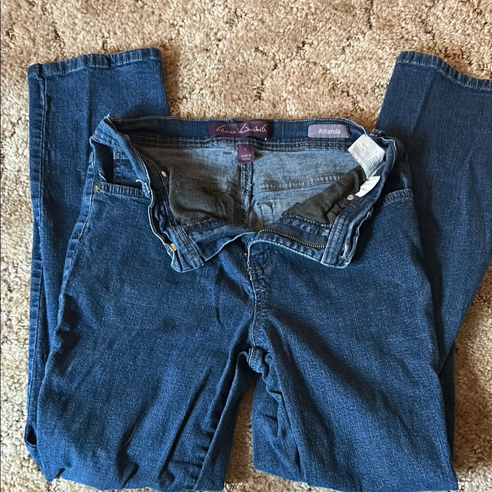 Gloria Vanderbilt Blue Straight Leg Jeans